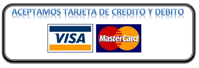 aceptamos trajetas de credito